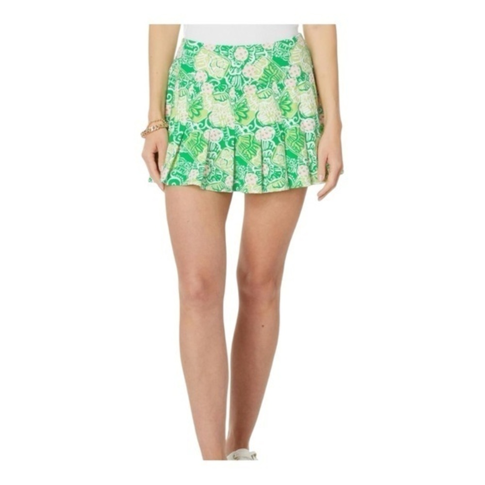 Lilly Pulitzer Women's Annora Skort UPF 50+ Spearmint in a Pickle XS Green/Pink